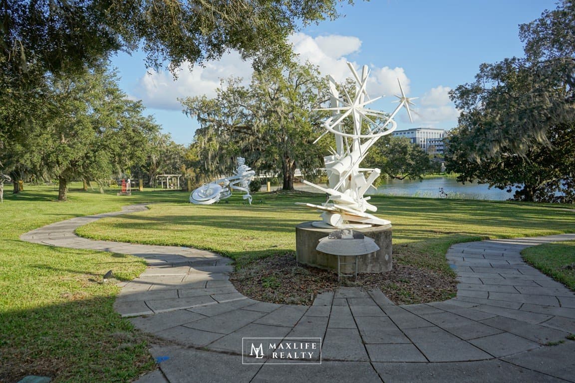 Mennello Museum sculpture garden at Loch Haven Park