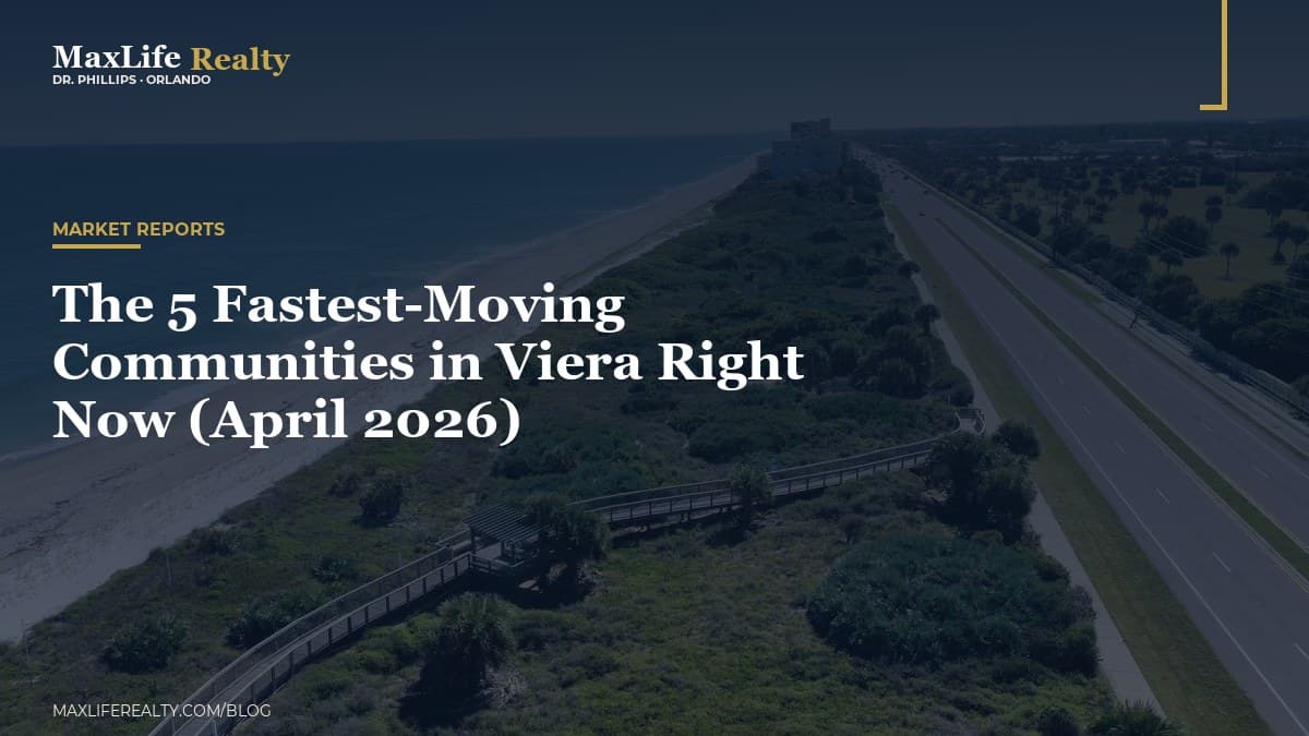 The 5 Fastest-Moving Communities in Viera Right Now (April 2026) — MaxLife Realty blog cover