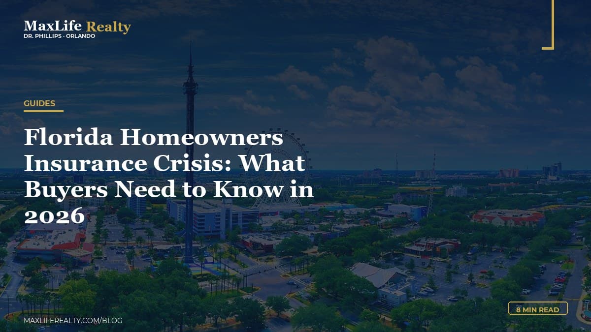 Florida Homeowners Insurance Crisis: What Buyers Need to Know in 2026 — MaxLife Realty blog cover