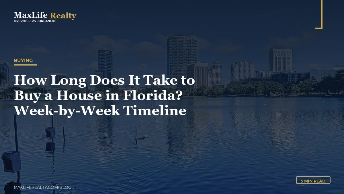 How Long Does It Take to Buy a House in Florida? Week-by-Week Timeline — MaxLife Realty blog cover