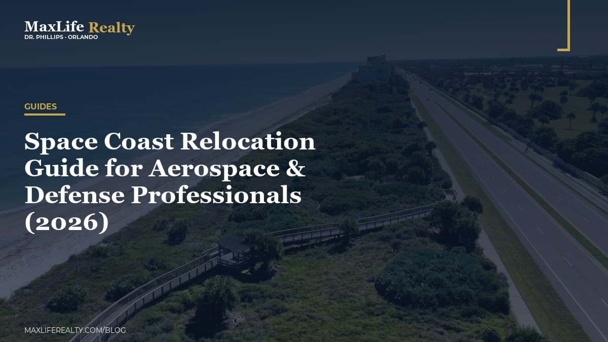 Space Coast Relocation Guide for Aerospace & Defense Professionals (2026) — MaxLife Realty blog cover