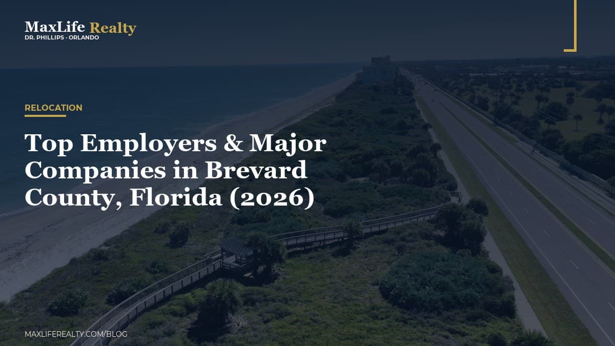 Top Employers & Major Companies in Brevard County, Florida (2026) — MaxLife Realty blog cover