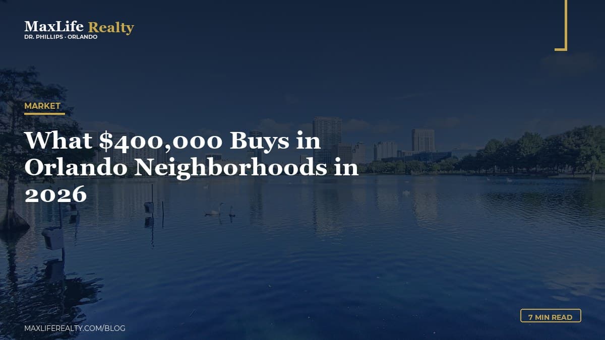 What $400,000 Buys in Orlando Neighborhoods in 2026 — MaxLife Realty blog cover