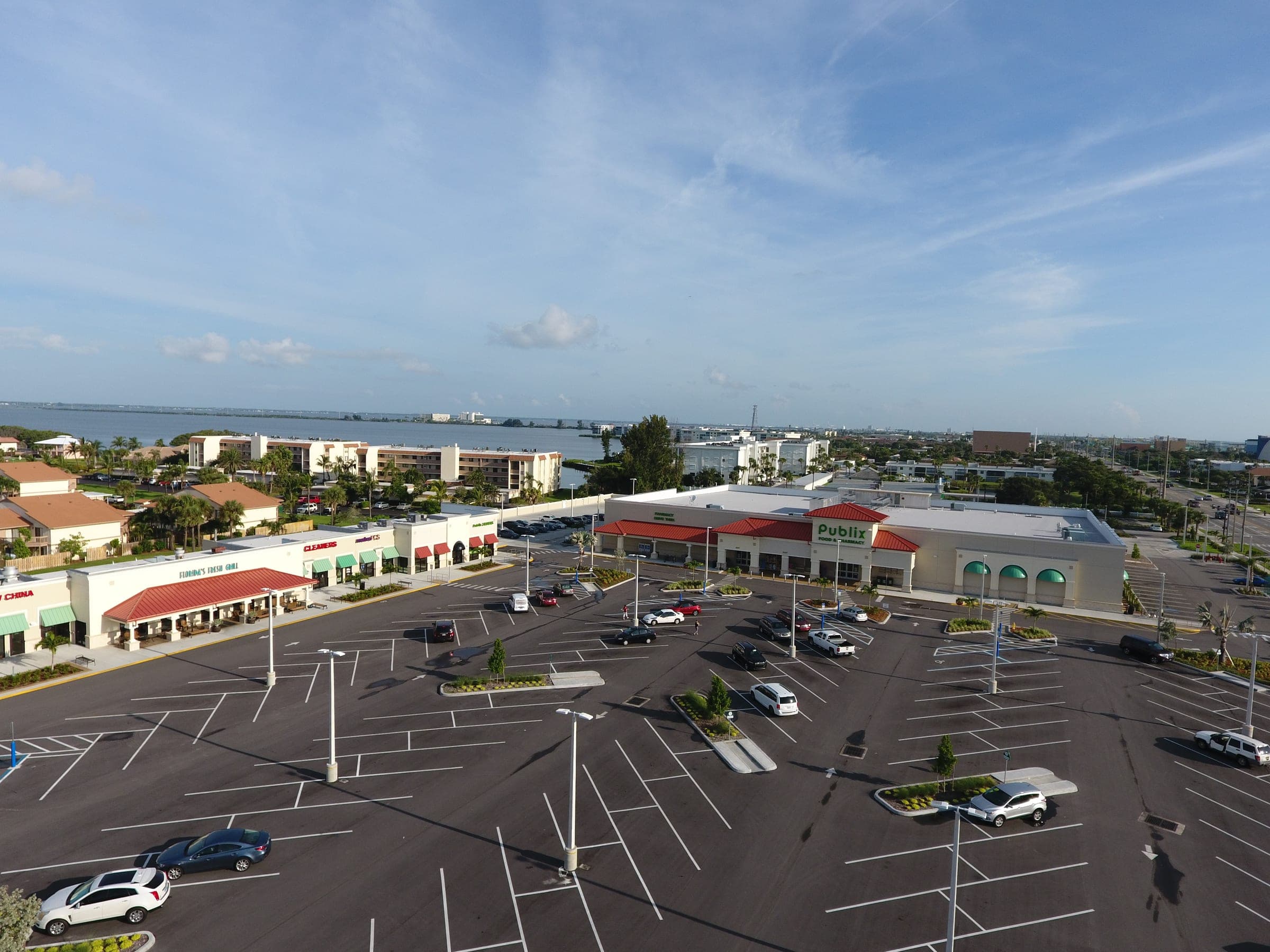 Aerial view of Cape Canaveral and the Atlantic shoreline