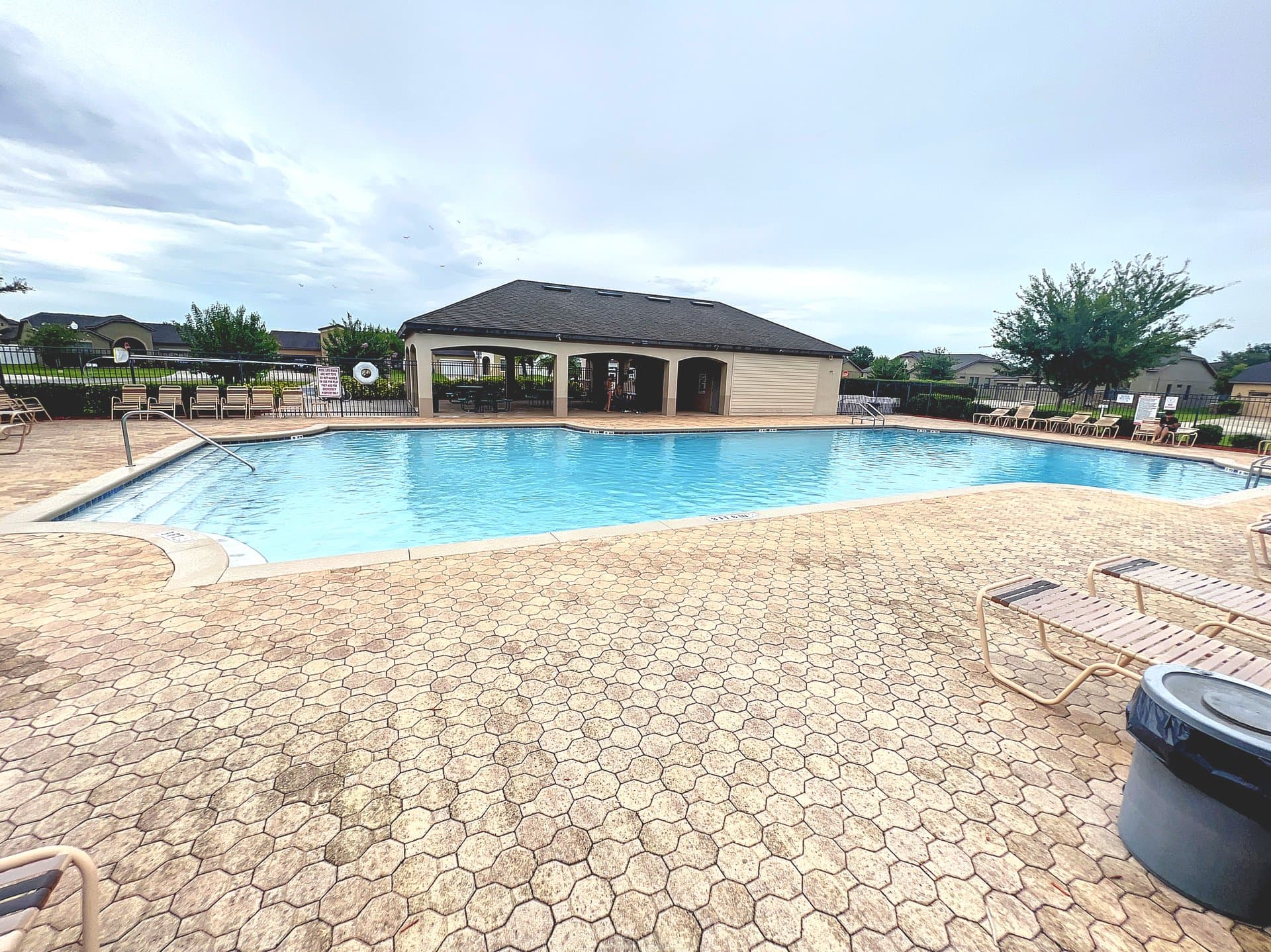 Celebration community pool and clubhouse pavilion