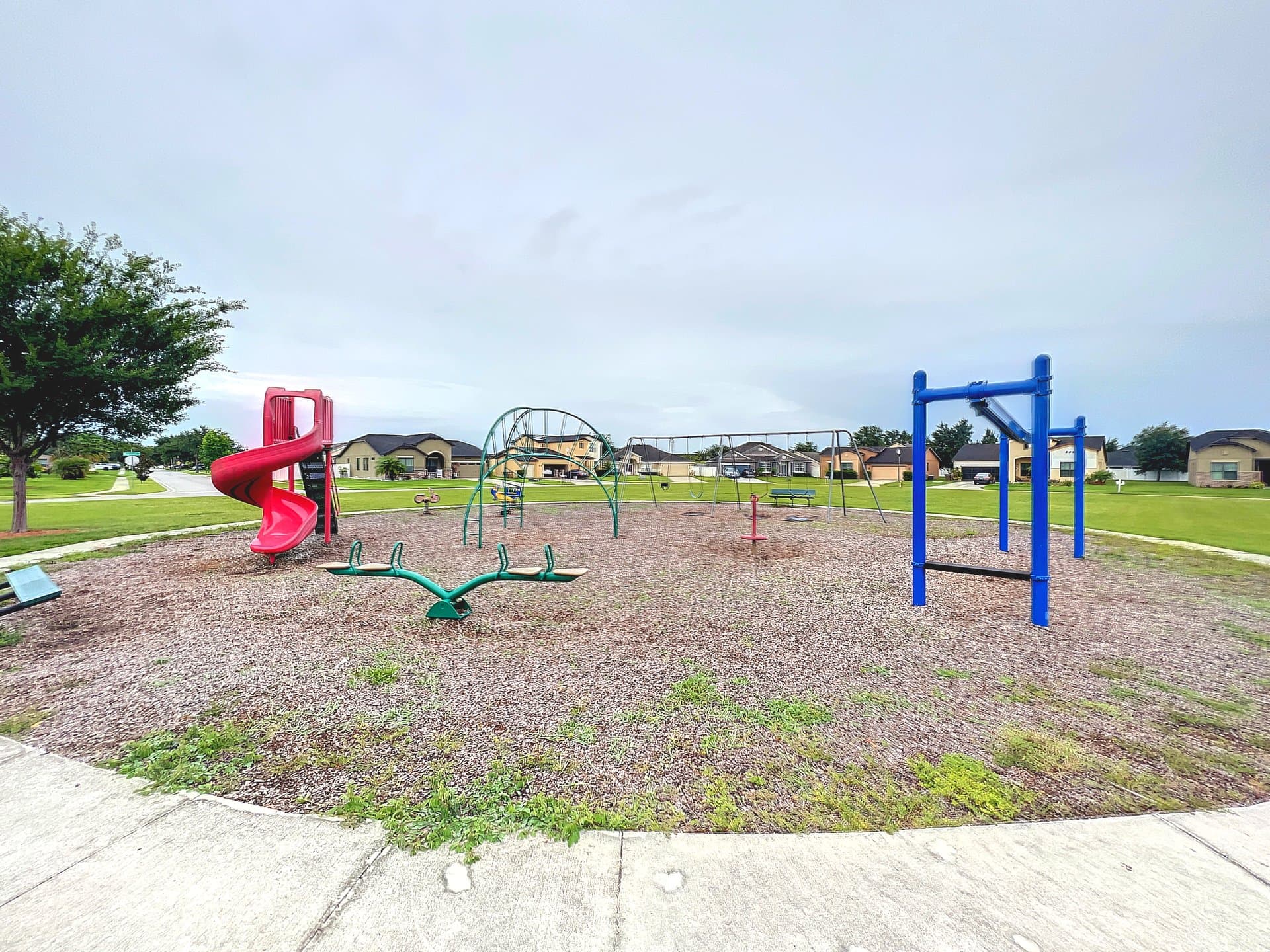 Celebration neighborhood park with playground
