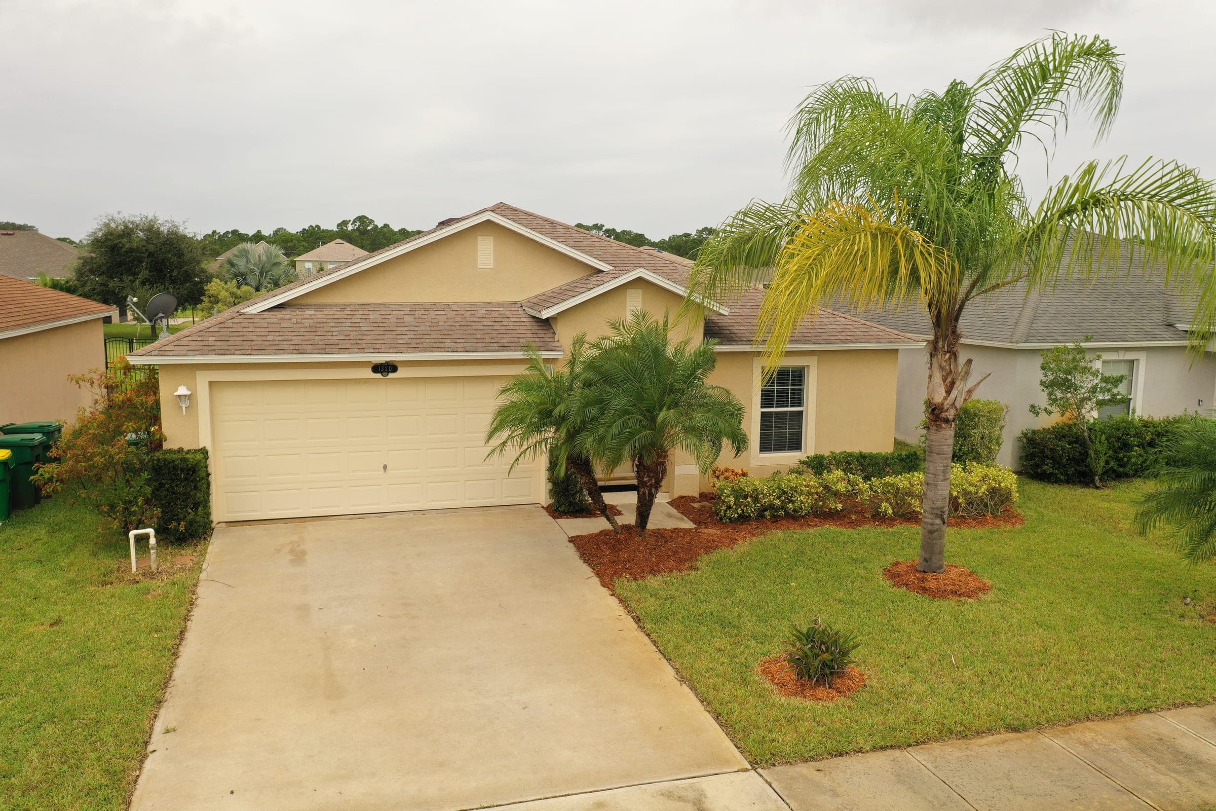 Aerial view of mainland Cocoa, FL