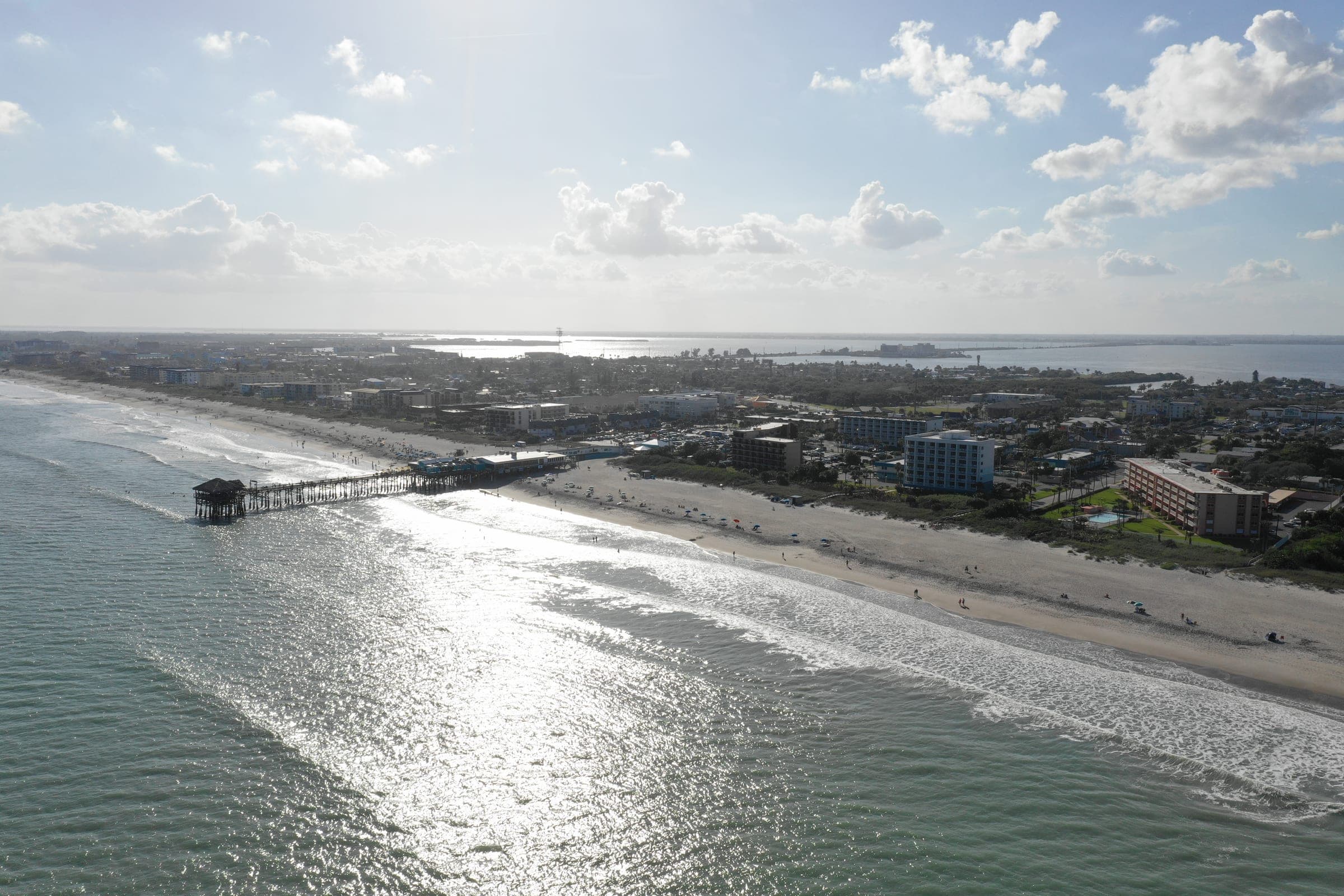 Public beach access at Cocoa Beach