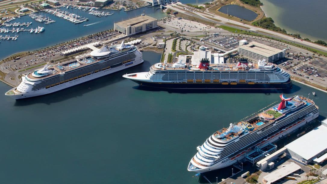 Port Canaveral — second-busiest cruise port in the world, five minutes north of Cocoa Beach