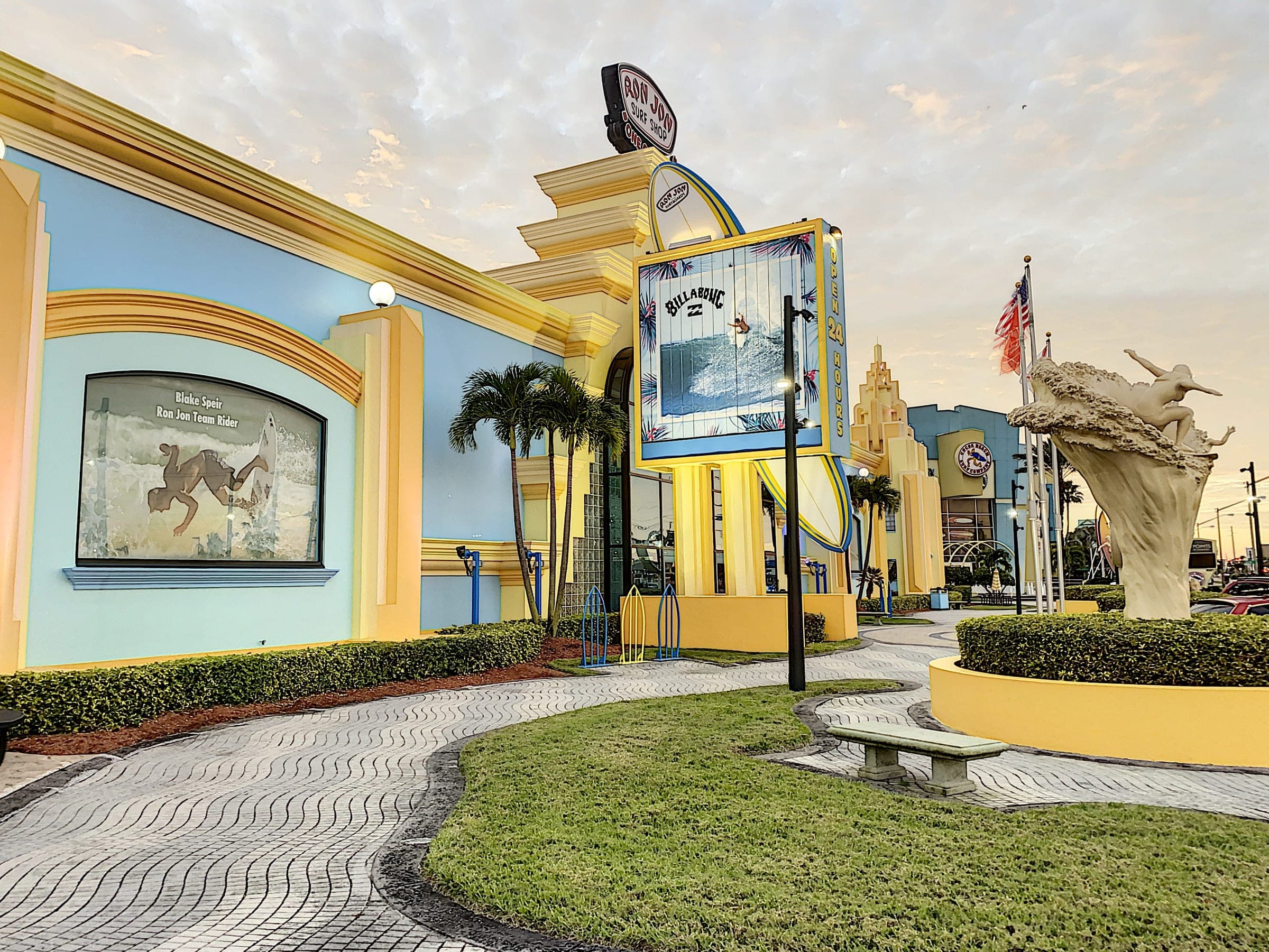 Ron Jon Surf Shop at SR-520 and A1A — open 24 hours