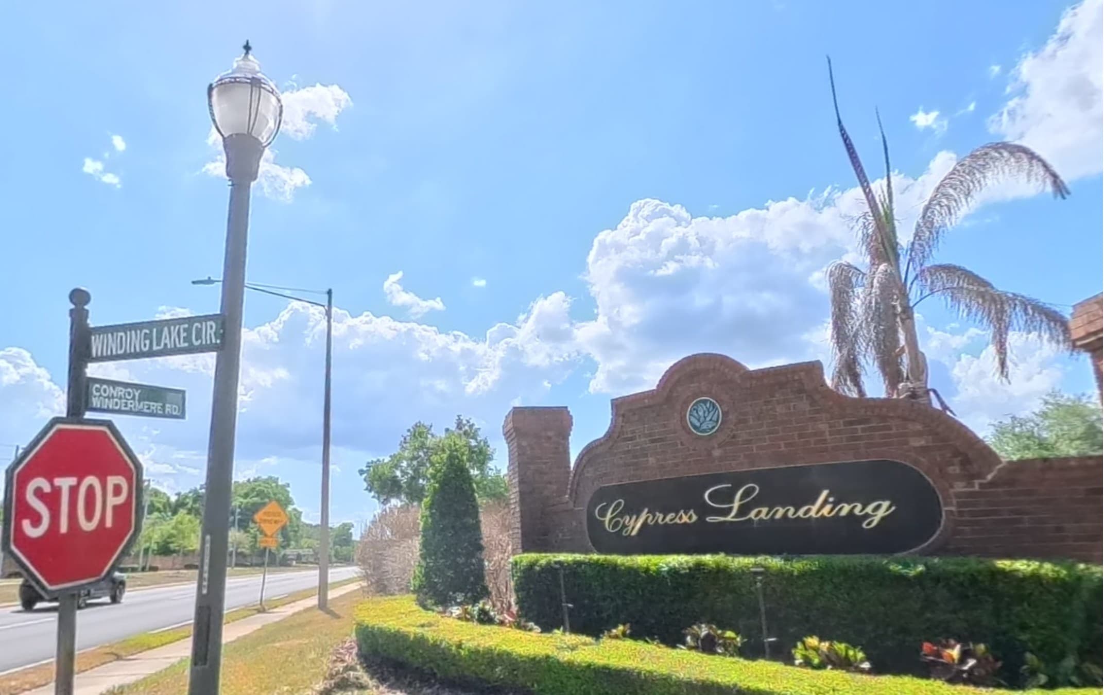 Cypress Landing community entrance sign, Dr. Phillips, Orlando, FL