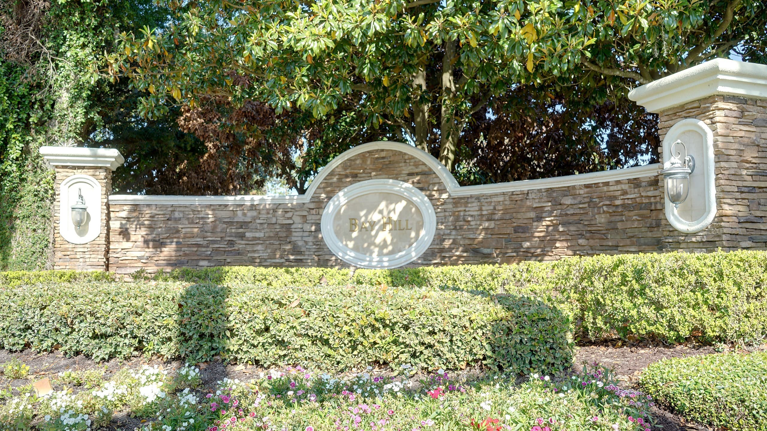 Entrance sign at Bay Hill in Dr. Phillips, FL