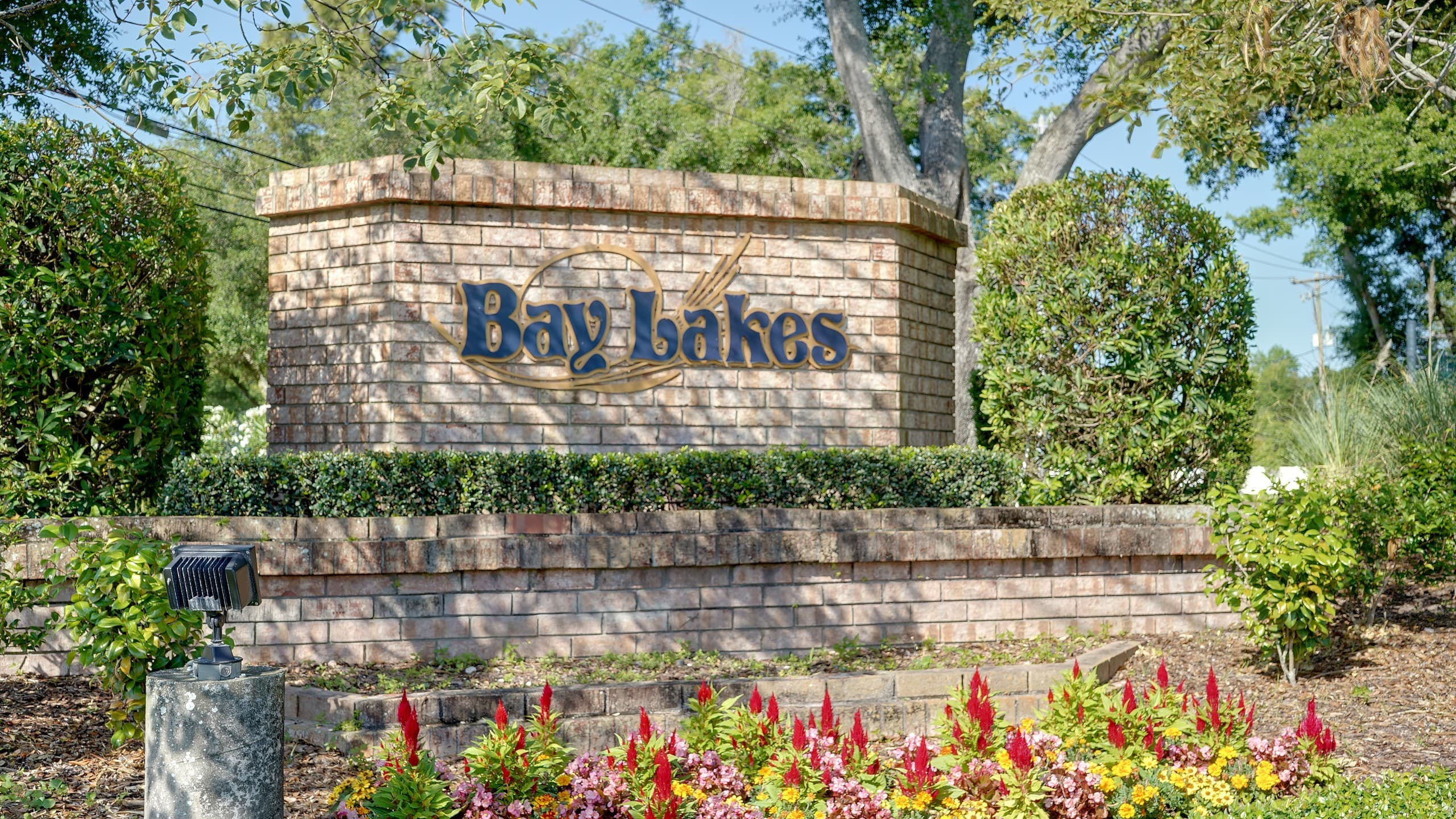 Entrance sign at Bay Lakes in Dr. Phillips, FL