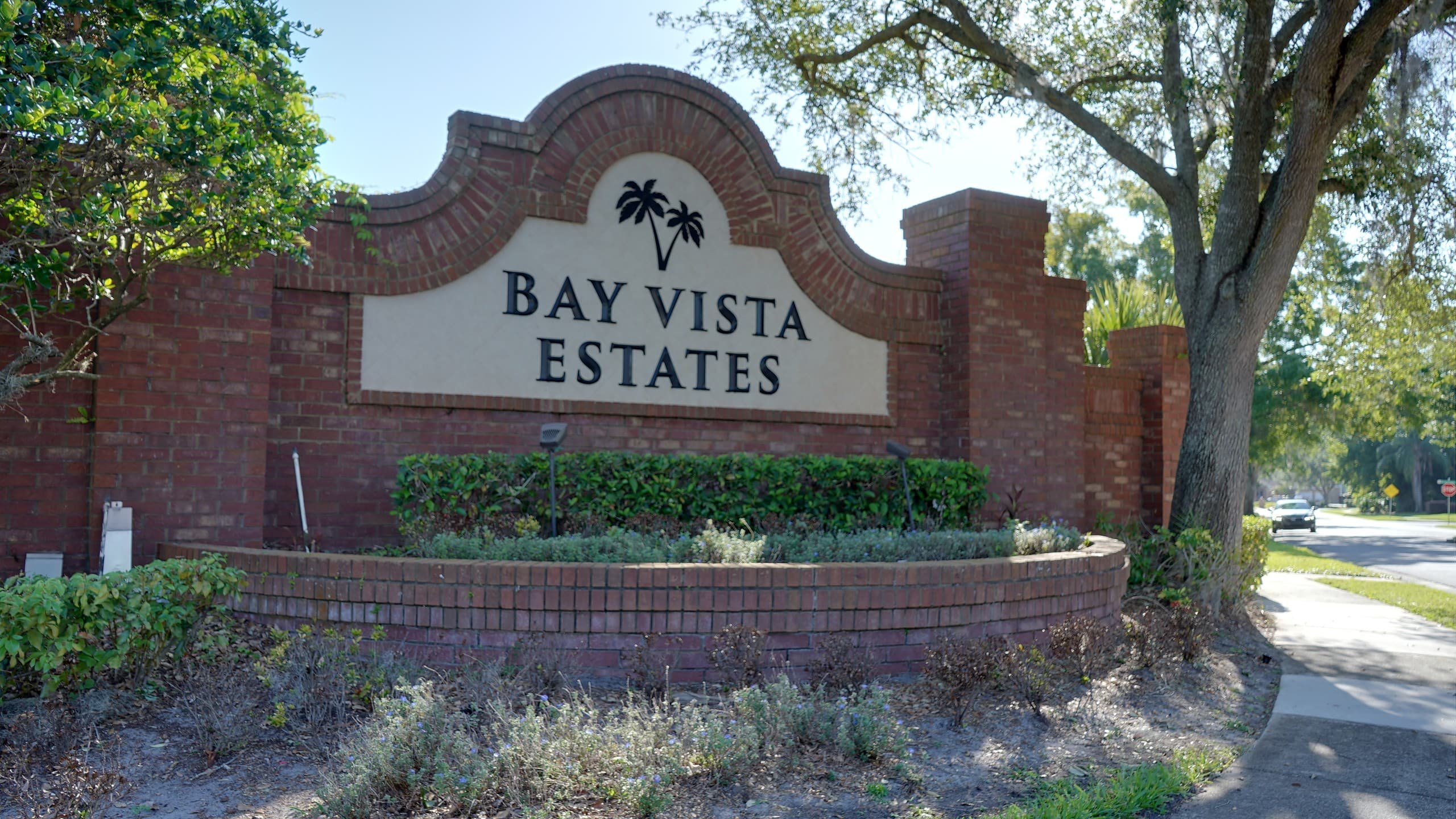 Entrance sign at Bay Vista Estates in Dr. Phillips, FL