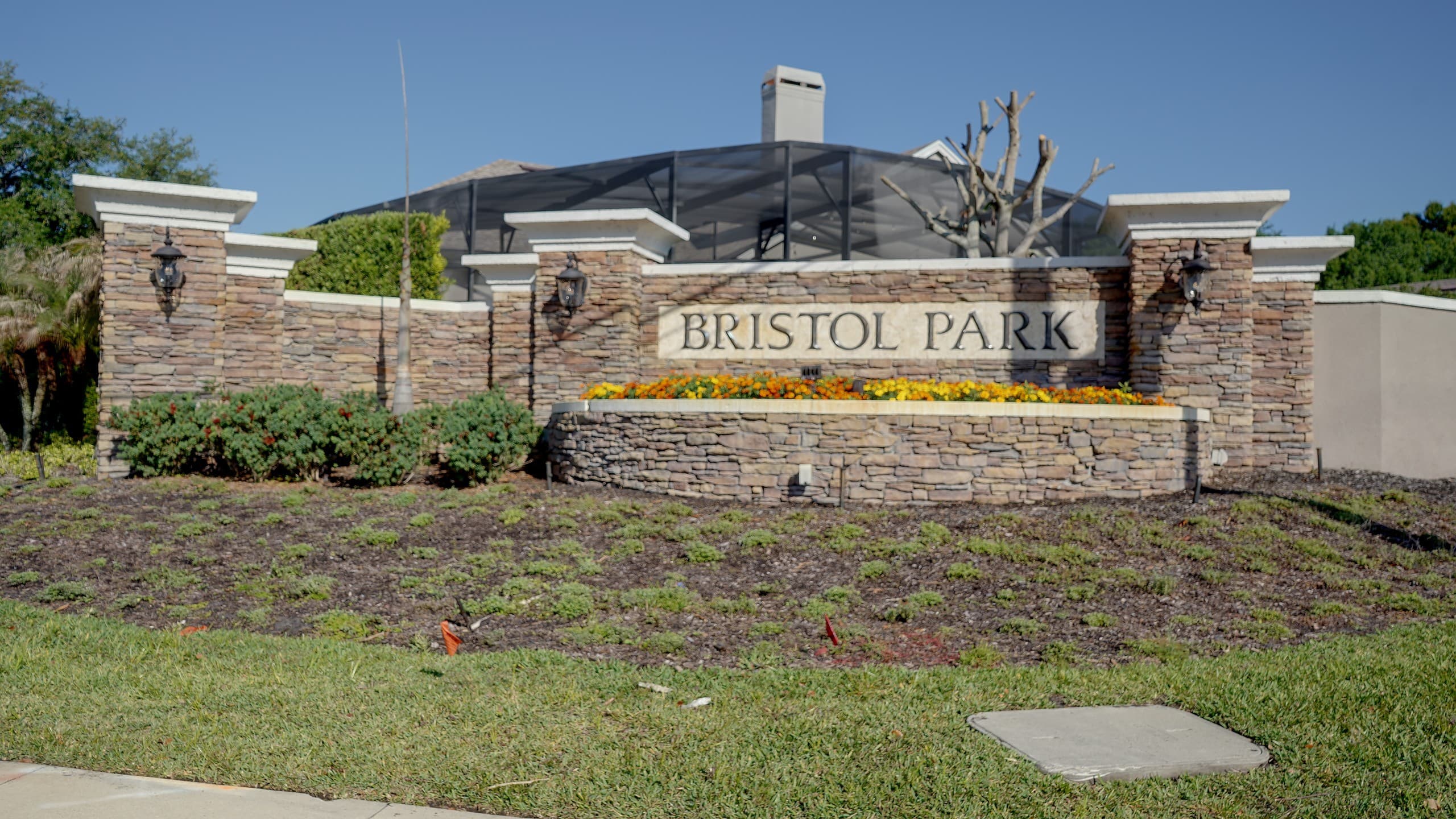Entrance sign at Bristol Park in Dr. Phillips, FL
