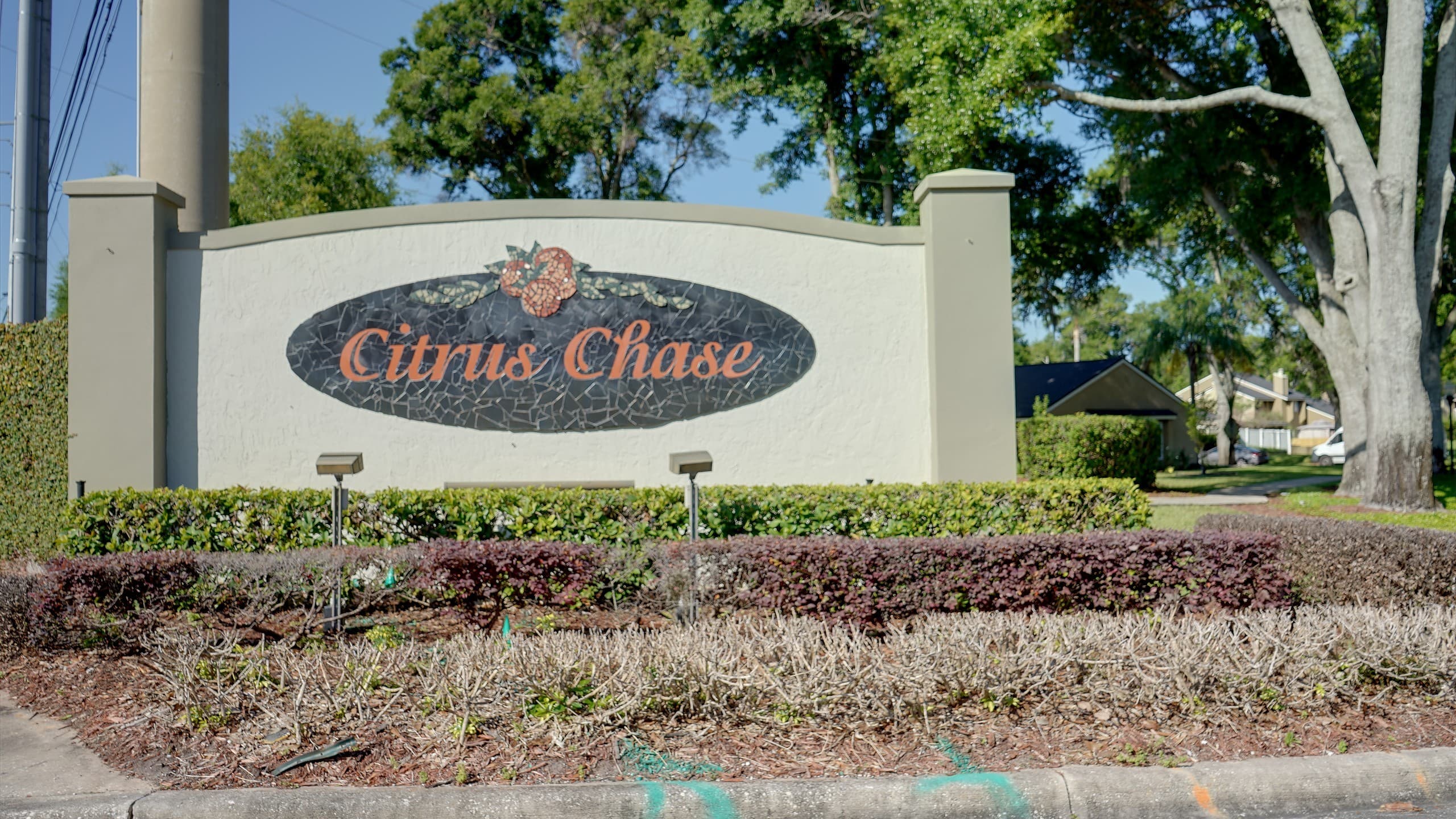 Entrance sign at Citrus Chase in Dr. Phillips, FL