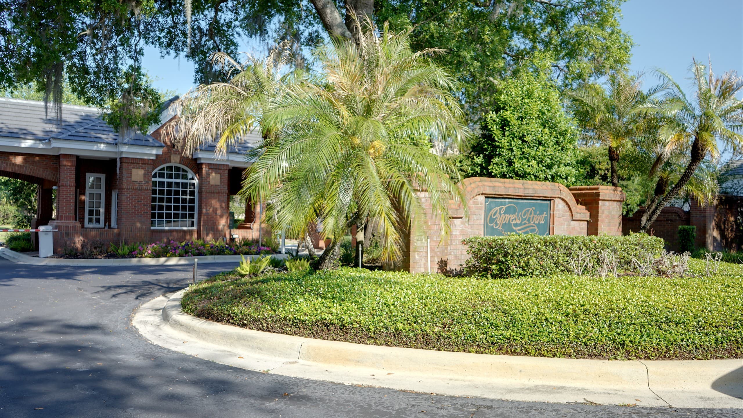 Entrance sign at Cypress Point in Dr. Phillips, FL