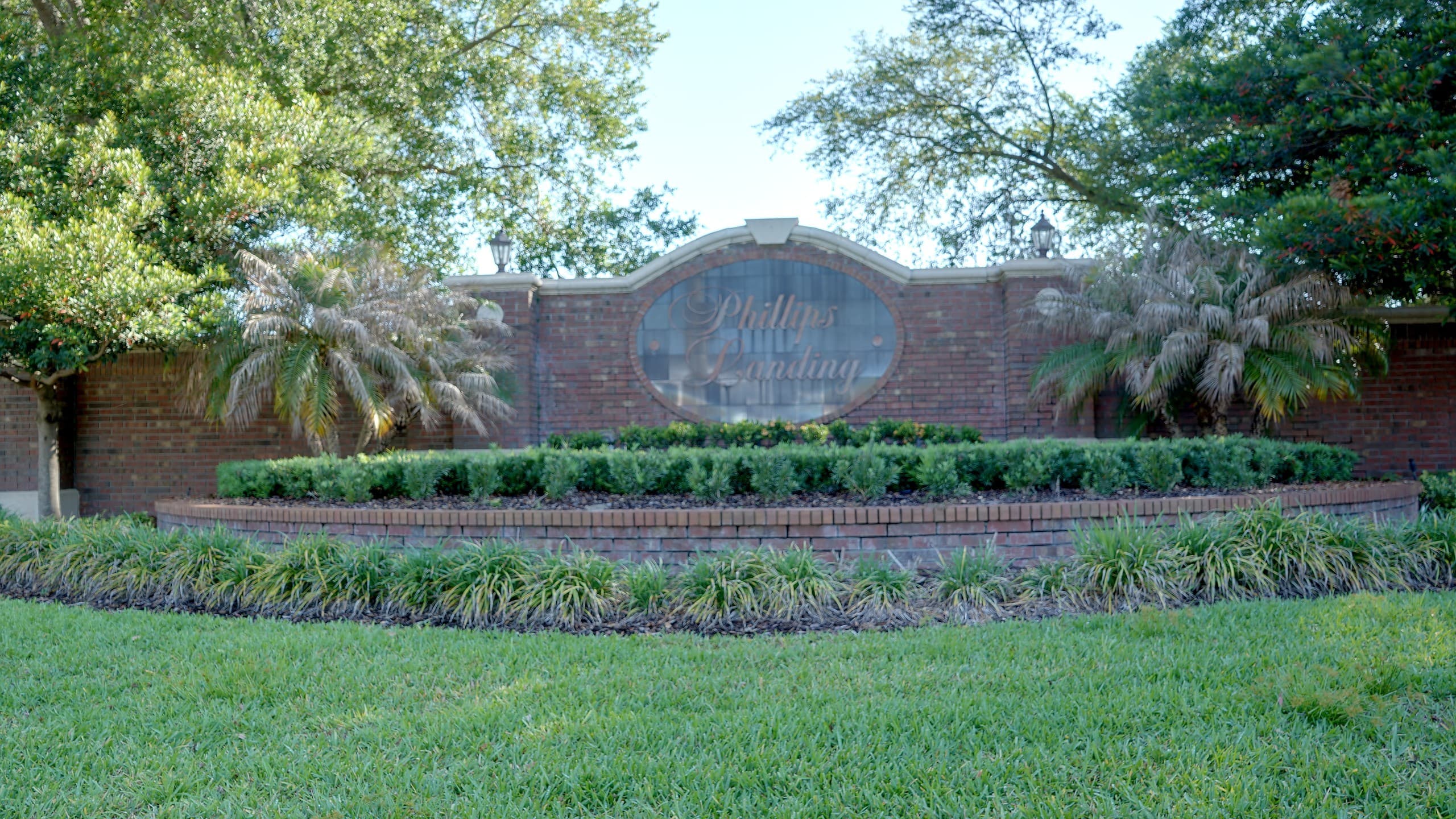 Entrance sign at Phillips Landing in Dr. Phillips, FL