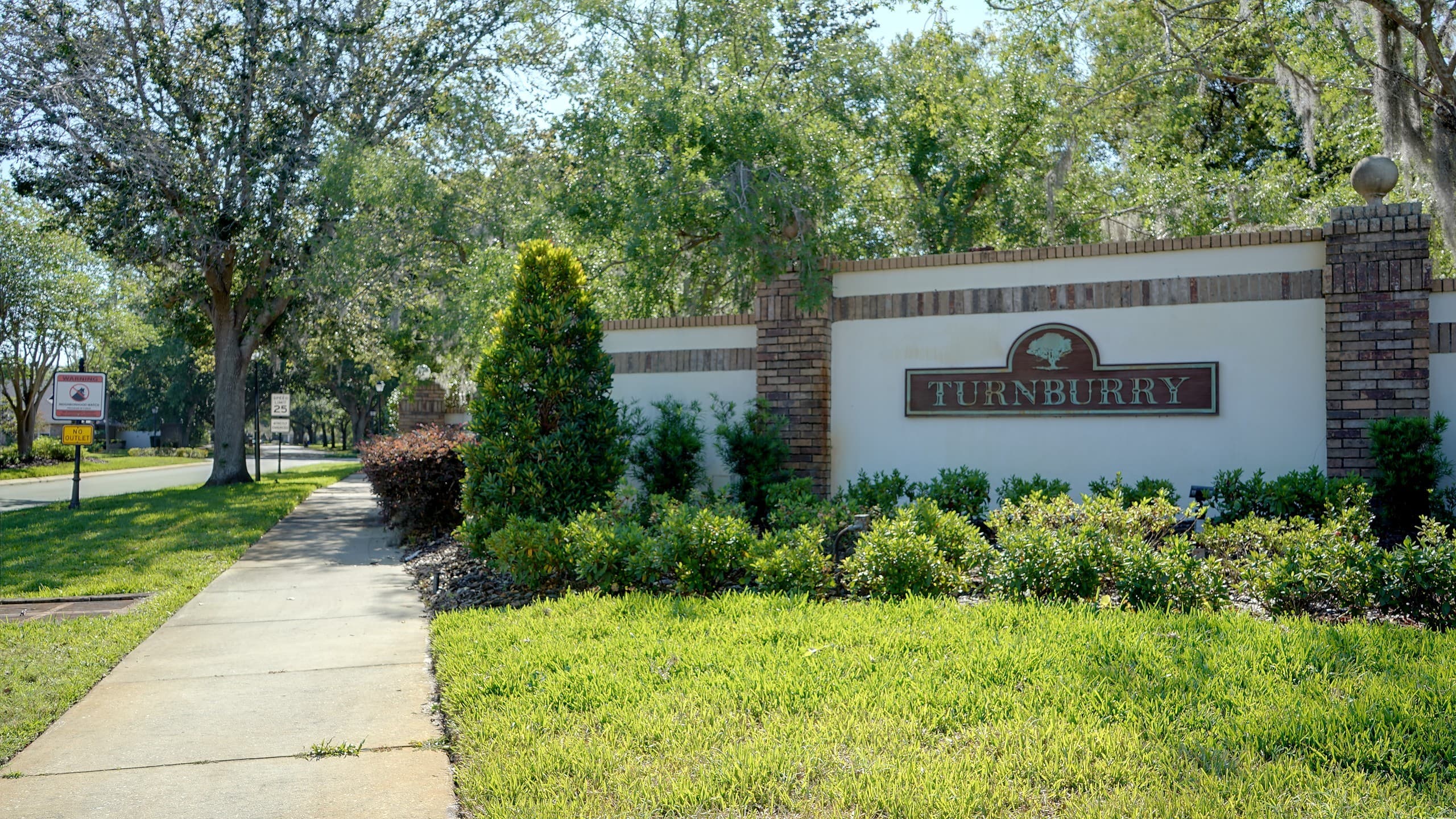 Tree-lined street in Turnburry neighborhood, Dr. Phillips, FL