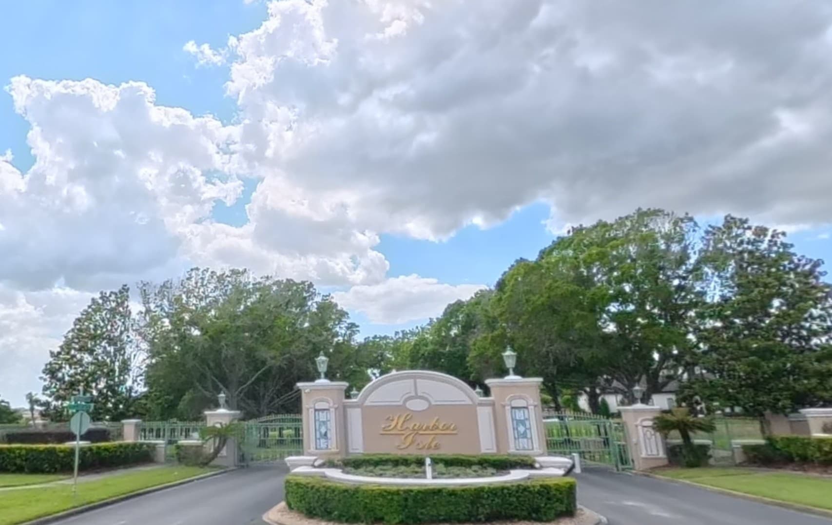 Harbor Isle community entrance sign, Windermere, FL