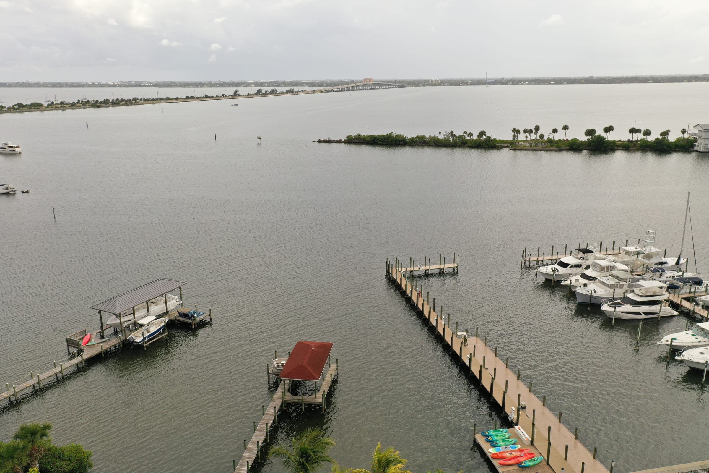 Aerial view of Indian Harbour Beach