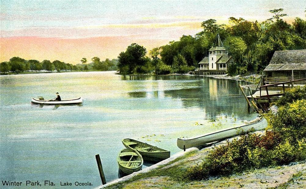 Lake Osceola — one of the six lakes in the Winter Park Chain system