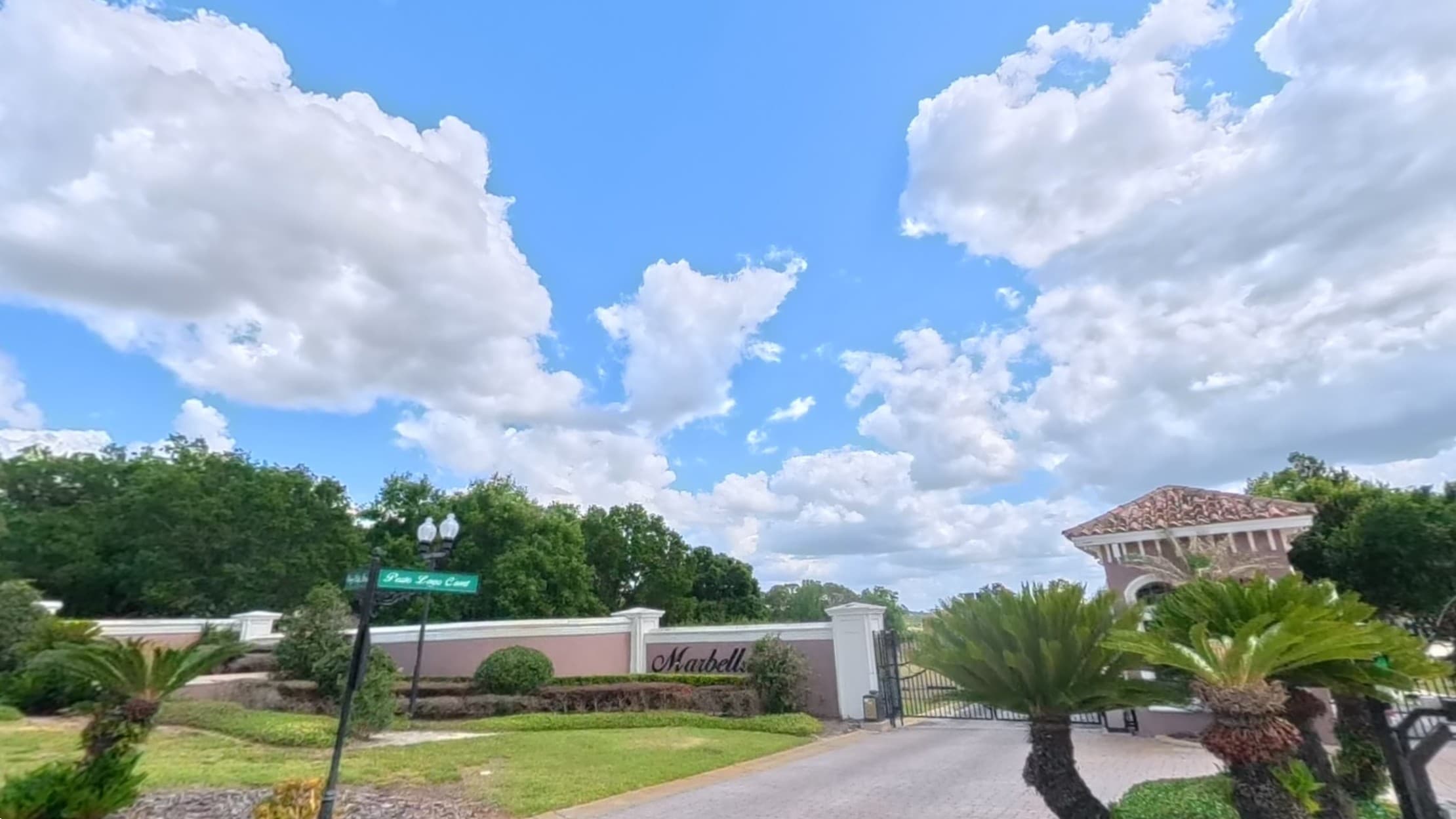 Marbella community entrance sign, Dr. Phillips, Orlando, FL
