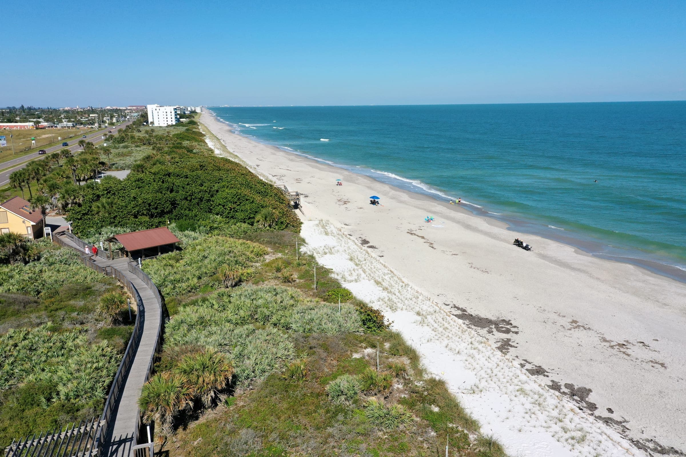 Melbourne Beach coastline along the Archie Carr corridor