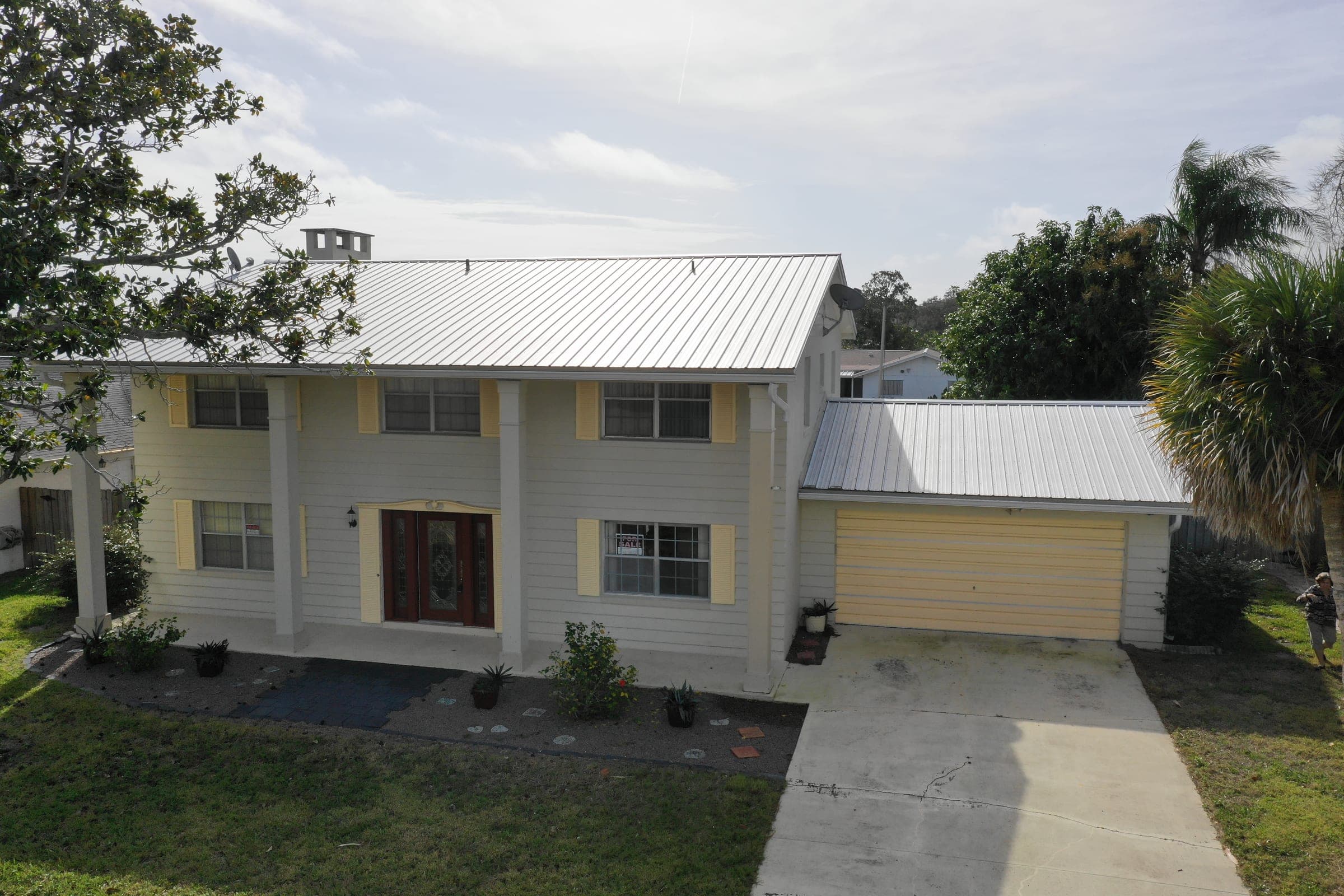 Aerial view of Merritt Island waterfront residential