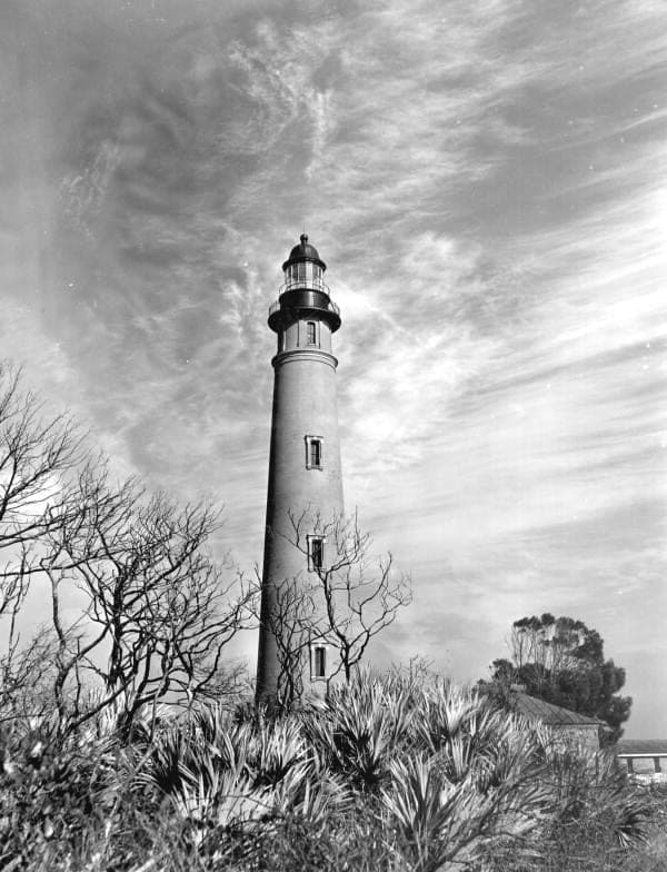 Ponce de Leon Inlet Lighthouse — tallest in Florida, at NSB's north end (Florida Memory / Charles Barron, public domain)