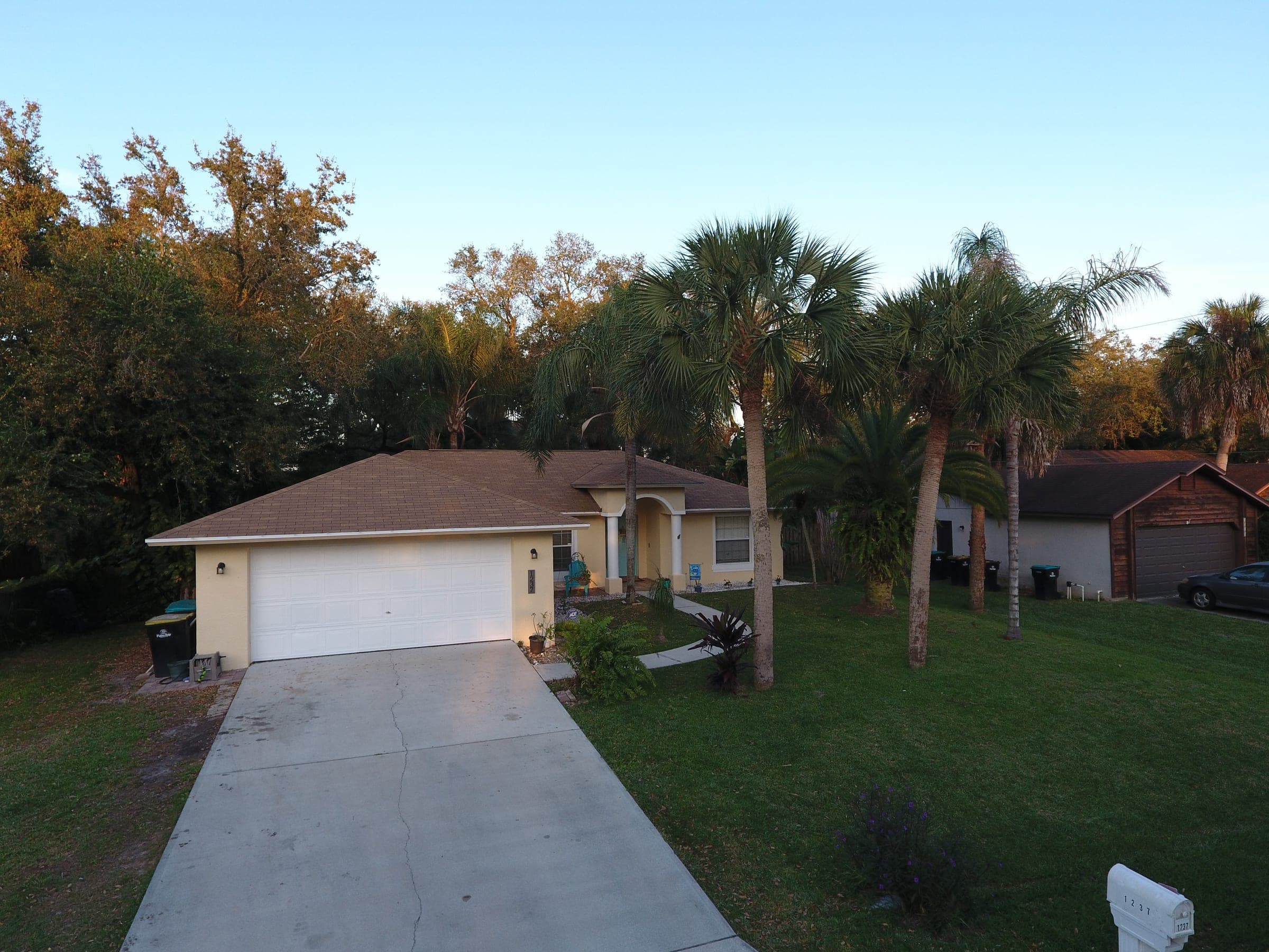 Aerial view of NE Palm Bay residential neighborhoods
