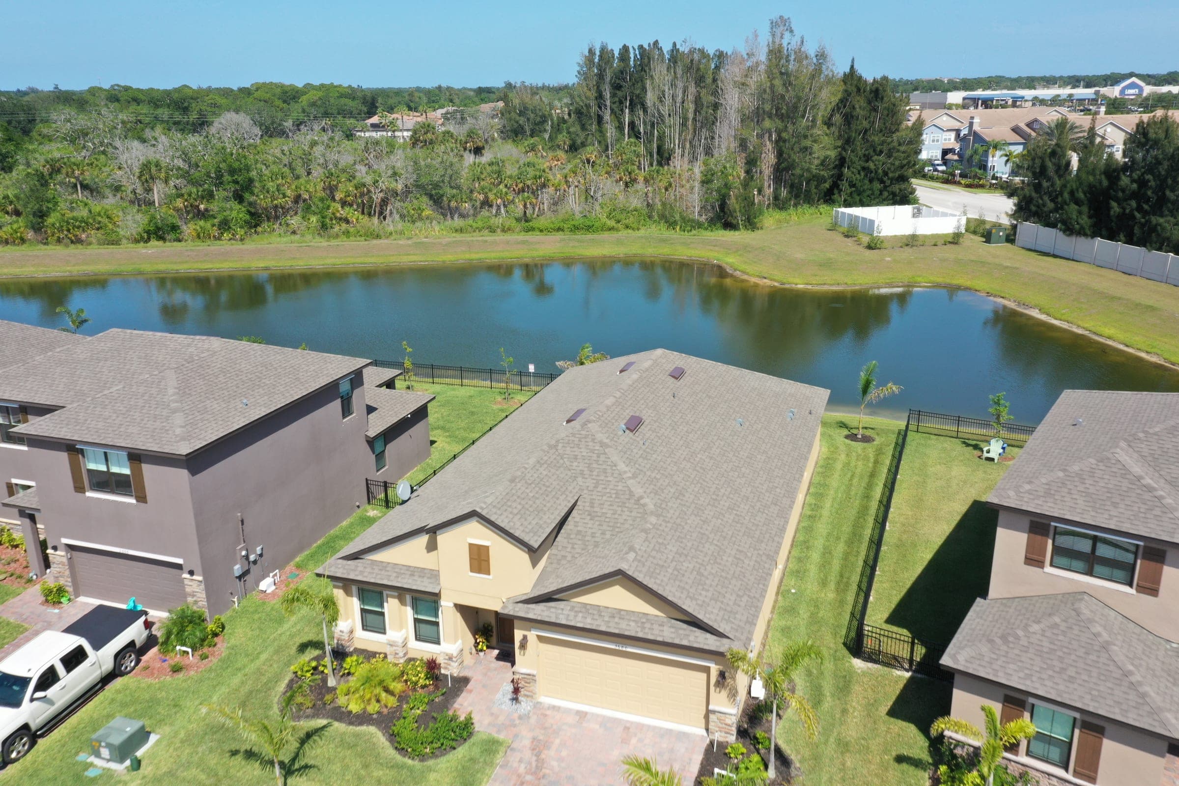 Drone view of Rockledge subdivisions