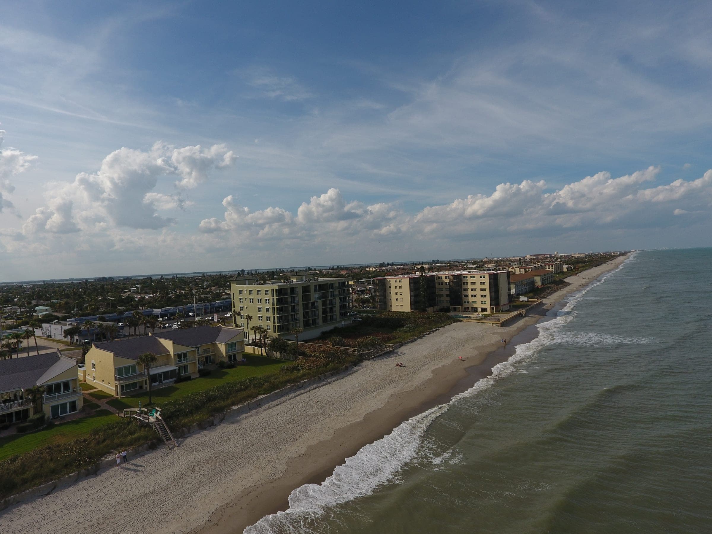 Oceanfront homes along Satellite Beach