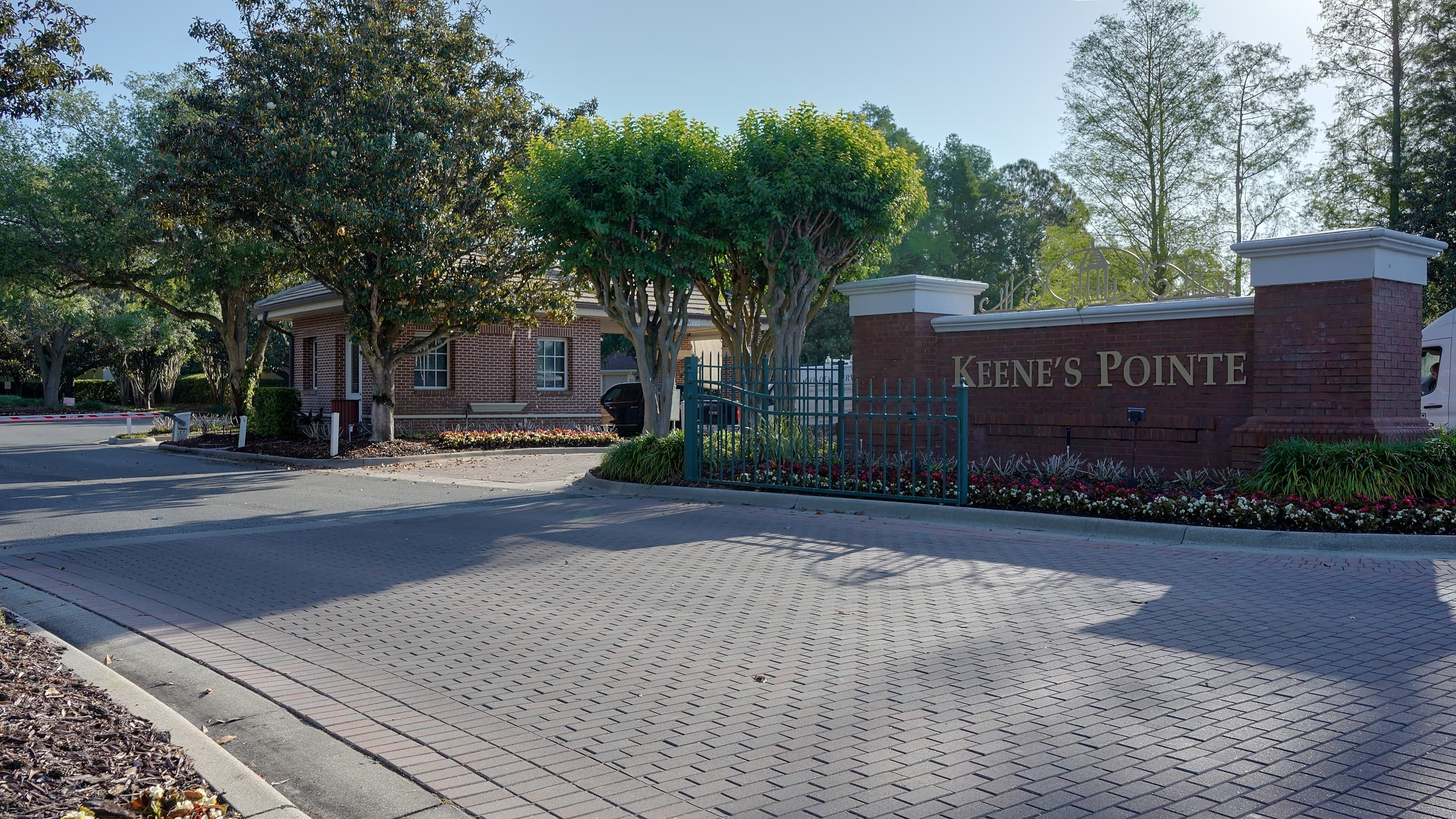 Entrance gate at Keene's Pointe in Windermere, FL