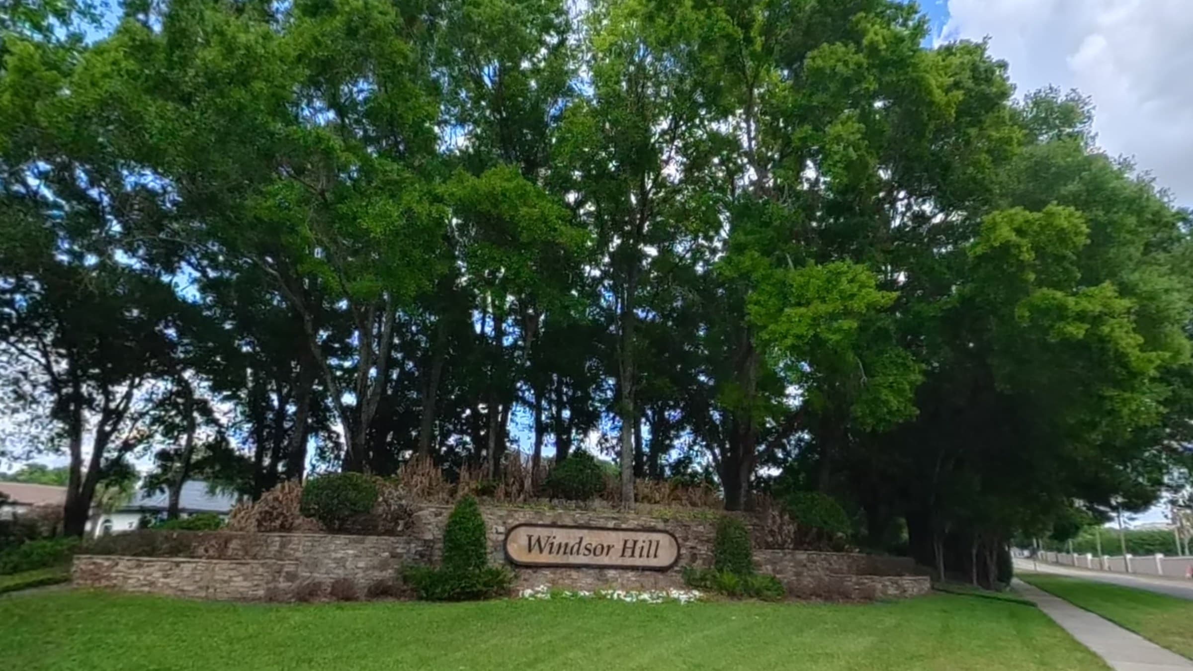 Windsor Hill luxury community entrance sign, Windermere, FL