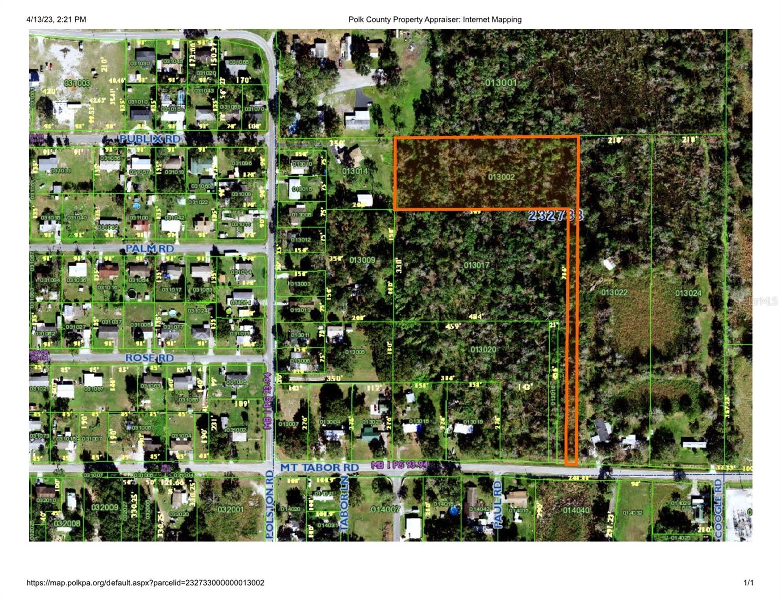 Mt Tabor Road, FL