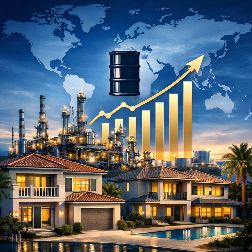 War, Oil Prices, and Real Estate Market Impact Timeline