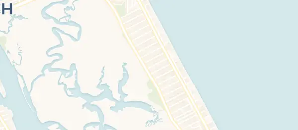 Map of Bethune Volusia Beach, New Smyrna Beach, FL