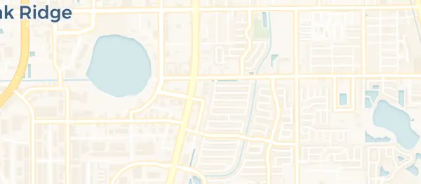 Map of Oak Ridge / Meadow Woods, Orlando, FL