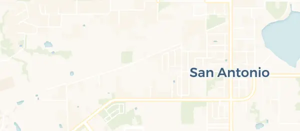 Map of San Antonio, San Antonio, FL